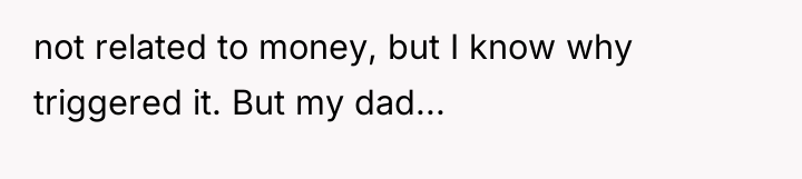 not related to money, but I know why triggered it....