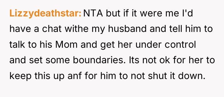 Lizzydeathstar NTA but if it were me I'd have a...
