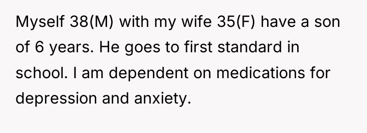 Myself 38(M) with my wife 35(F) have a son of...