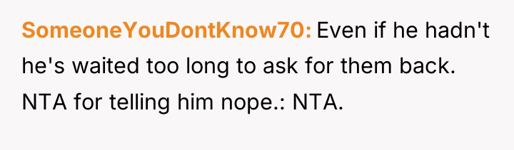 SomeoneYouDontKnow70 Even if he hadn't he's waited too long to...