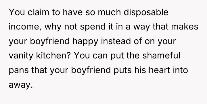 You claim to have so much disposable income, why not...