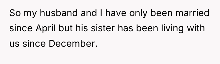 So my husband and I have only been married since...