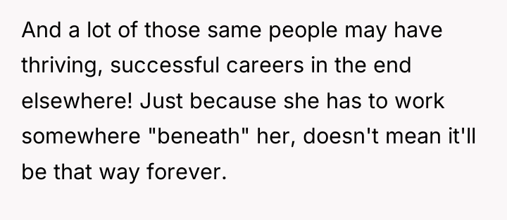 And a lot of those same people may have thriving,...