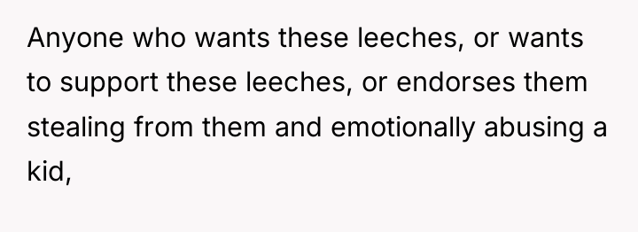 Anyone who wants these leeches, or wants to support these...