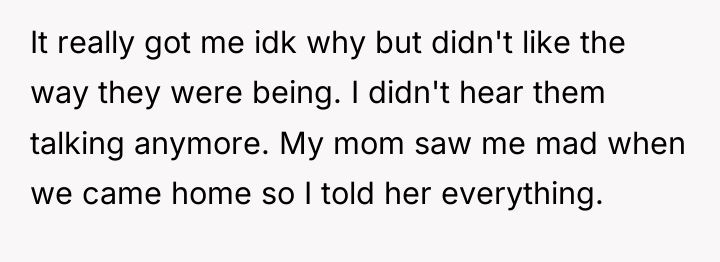 It really got me idk why but didn't like the...