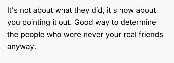 It's not about what they did, it's now about you...
