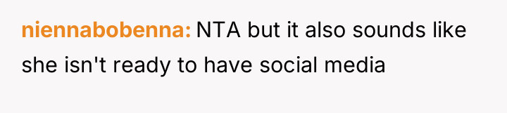 niennabobenna NTA but it also sounds like she isn't ready...