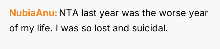 NubiaAnu NTA last year was the worse year of my...