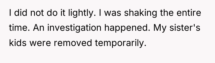 I did not do it lightly. I was shaking the...