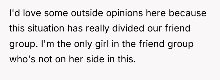 I'd love some outside opinions here because this situation has...
