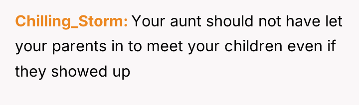 Chilling_Storm Your aunt should not have let your parents in...