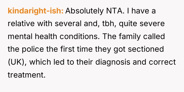 kindaright-ish Absolutely NTA. I have a relative with several and,...