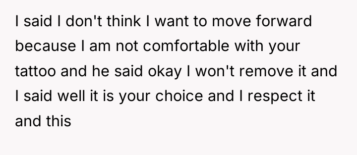 I said I don't think I want to move forward...