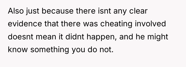 Also just because there isnt any clear evidence that there...