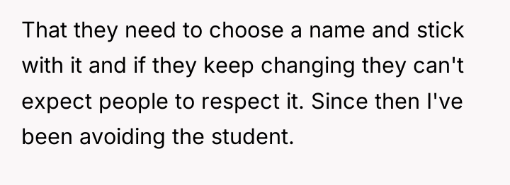That they need to choose a name and stick with...