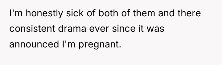 I'm honestly sick of both of them and there consistent...