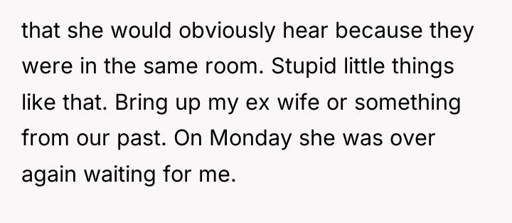 that she would obviously hear because they were in the...
