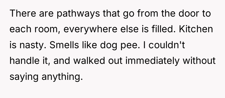 There are pathways that go from the door to each...