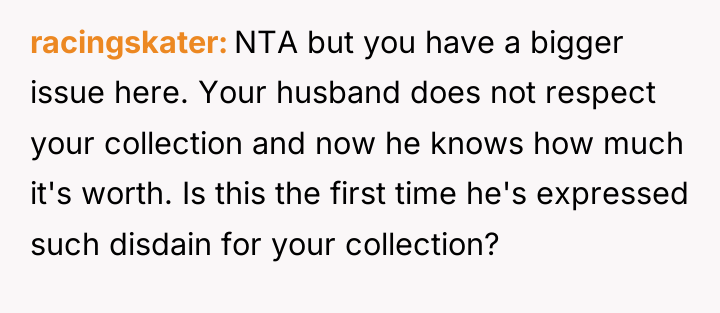 racingskater NTA but you have a bigger issue here. Your...