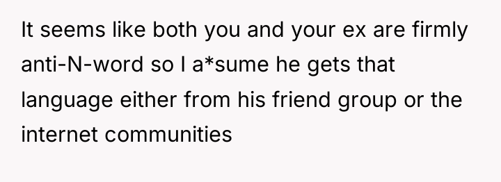 It seems like both you and your ex are firmly...
