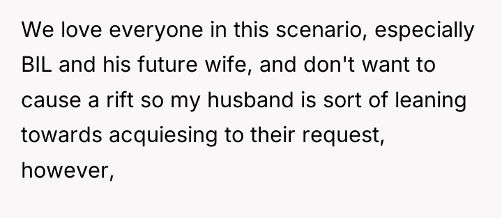We love everyone in this scenario, especially BIL and his...