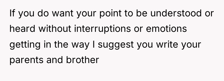 If you do want your point to be understood or...