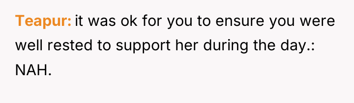 Teapur it was ok for you to ensure you were...