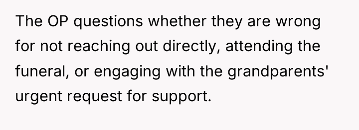 The OP questions whether they are wrong for not reaching...