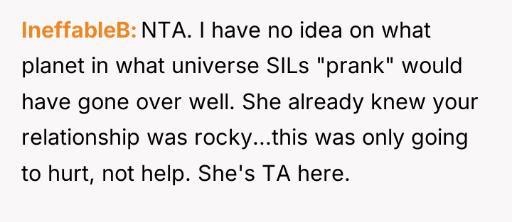 IneffableB NTA. I have no idea on what planet in...