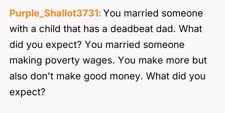 Purple_Shallot3731 You married someone with a child that has a...