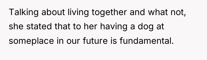 Talking about living together and what not, she stated that...