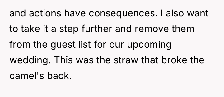 and actions have consequences. I also want to take it...