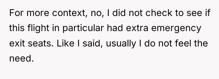 For more context, no, I did not check to see...