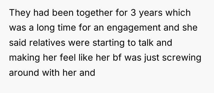 They had been together for 3 years which was a...