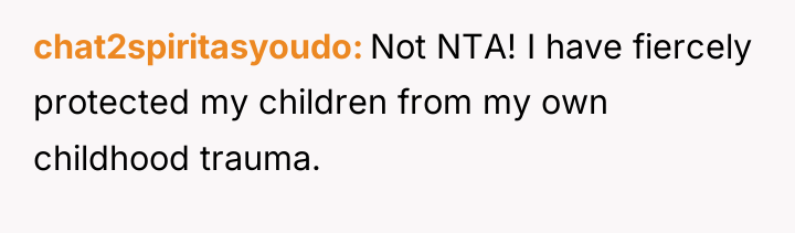 chat2spiritasyoudo Not NTA! I have fiercely protected my children from...