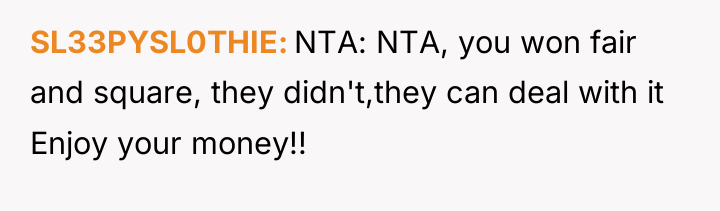 SL33PYSL0THIE NTA: NTA, you won fair and square, they didn't,they...