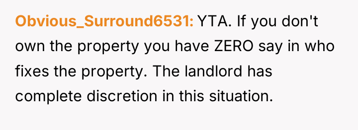Obvious_Surround6531 YTA. If you don't own the property you have...