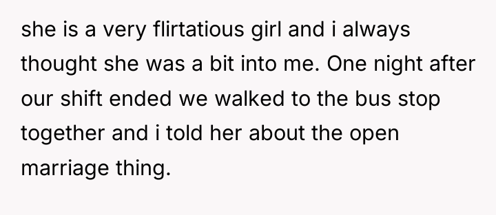 she is a very flirtatious girl and i always thought...