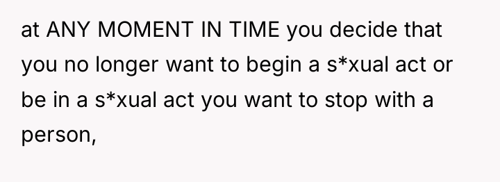 at ANY MOMENT IN TIME you decide that you no...