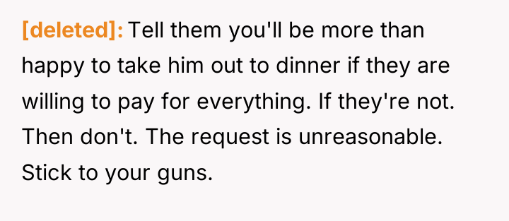[deleted] Tell them you'll be more than happy to take...