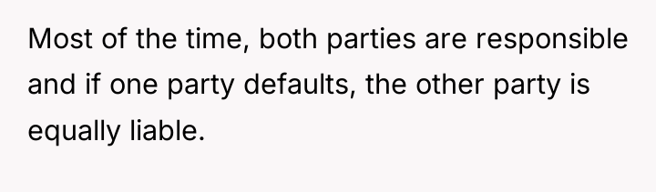 Most of the time, both parties are responsible and if...