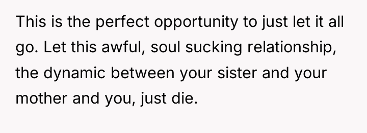 This is the perfect opportunity to just let it all...