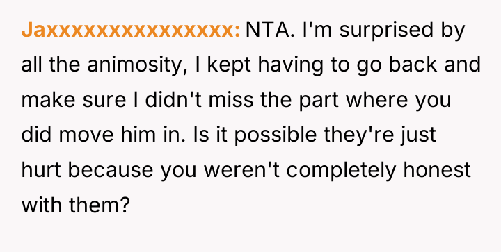 Jaxxxxxxxxxxxxxxx NTA. I'm surprised by all the animosity, I kept...
