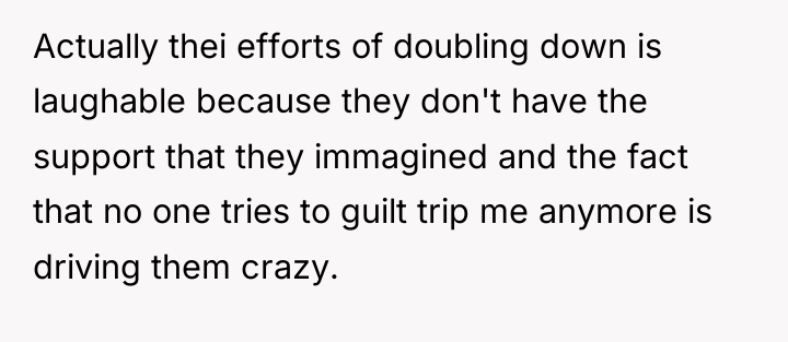 Actually thei efforts of doubling down is laughable because they...