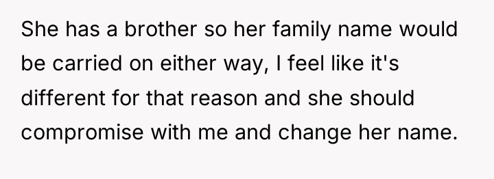 She has a brother so her family name would be...