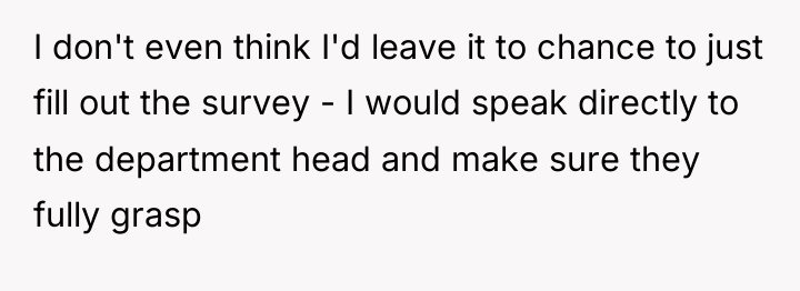 I don't even think I'd leave it to chance to...