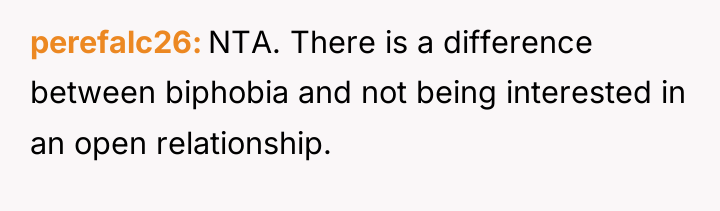 perefalc26 NTA. There is a difference between biphobia and not...