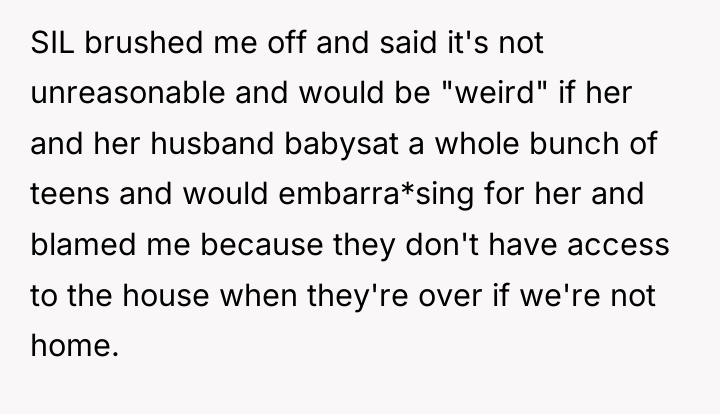 SIL brushed me off and said it's not unreasonable and...