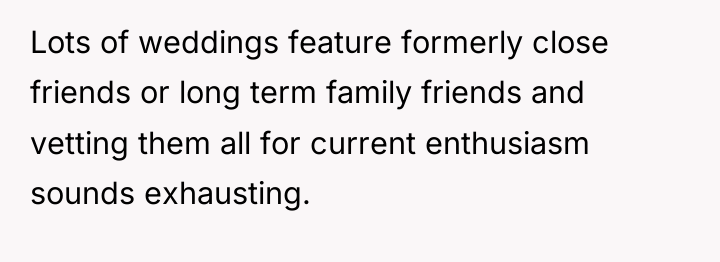 Lots of weddings feature formerly close friends or long term...