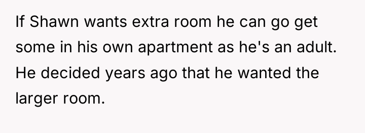 If Shawn wants extra room he can go get some...
